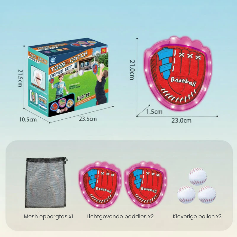 GlowCatch – Sticky Sportballen Set