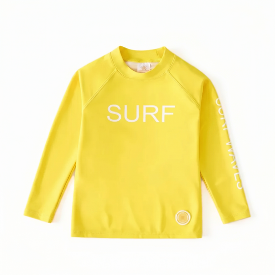 WaveGuard – Kinder Surfshirt met Lange Mouwen en UPF 50+
