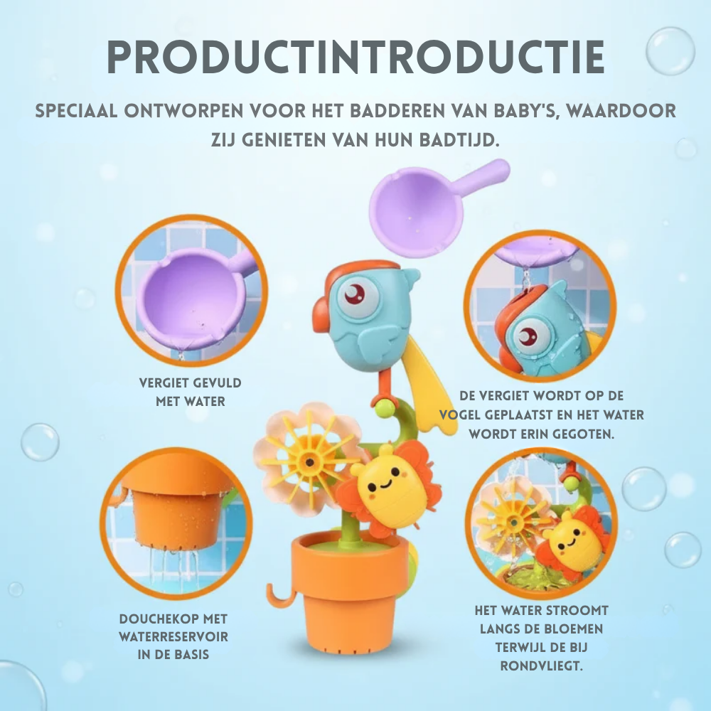 SpetterPret – Watersproeier Badspeelgoed met Draaiende Propellers