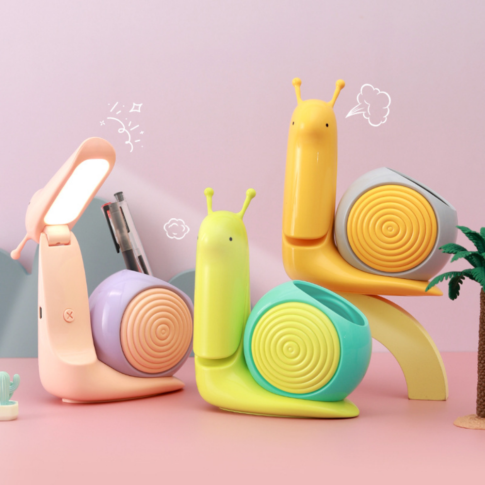 SnailGlow – LED Bureaulamp met Pennenhouder