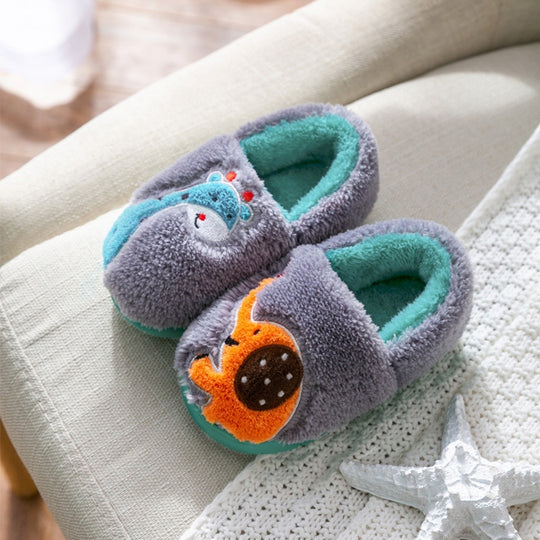 DinoStep – Pluche Kinderpantoffels met Dinosaurusdesign
