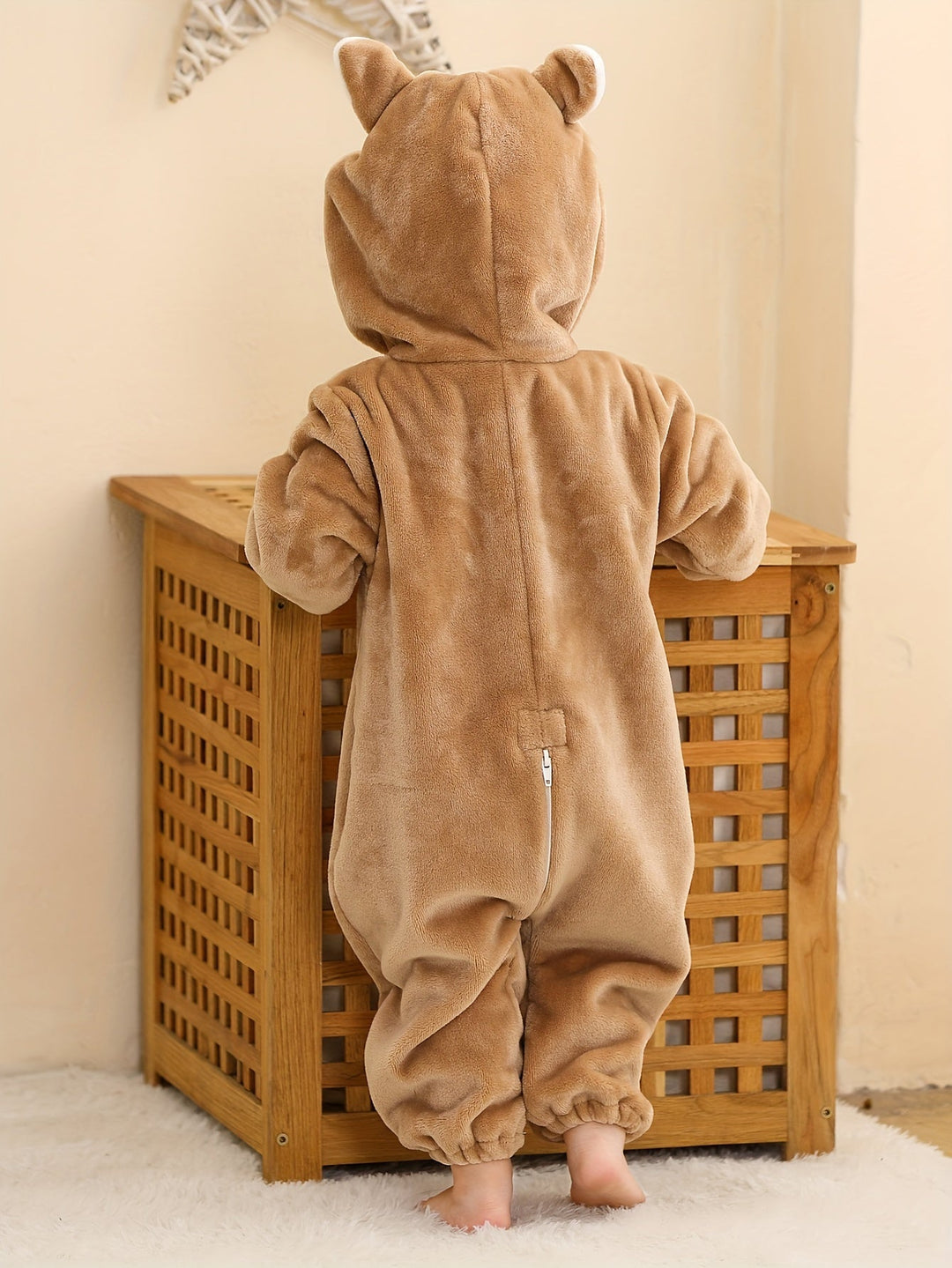 FuzzyCub™ – Schattige Dierenromper met Capuchon voor Babyjongens