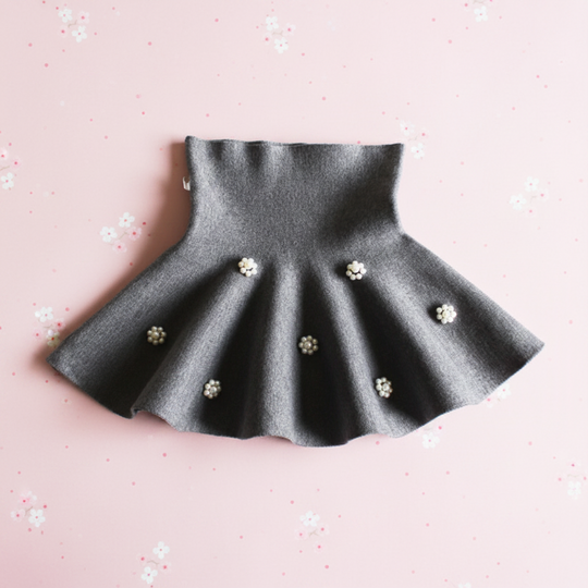 Perlette kinder rok pareldetail - Milo & Moon