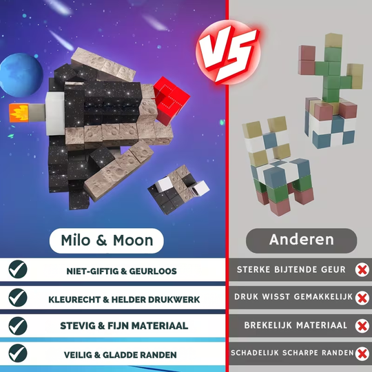 MagnoFun™ – 100-delige Magnetische Bouwset – Creatief STEM Sensory Speelgoed