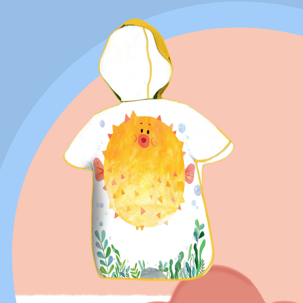 SunnyWrap – Microvezel Strandponcho voor Kinderen