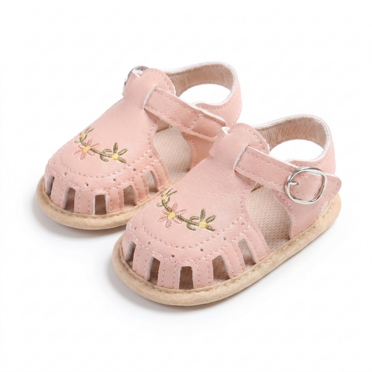 SweetStrides – Comfortabele Babyloopschoenen Sandalen met Borduursel