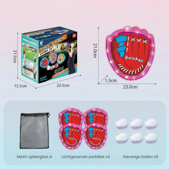 GlowCatch – Sticky Sportballen Set