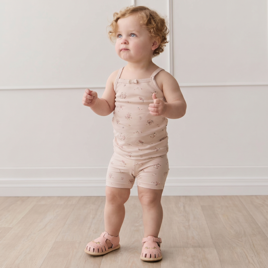 SweetStrides – Comfortabele Babyloopschoenen Sandalen met Borduursel