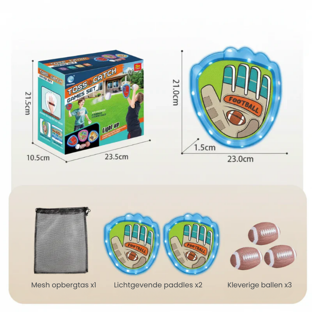 GlowCatch – Sticky Sportballen Set