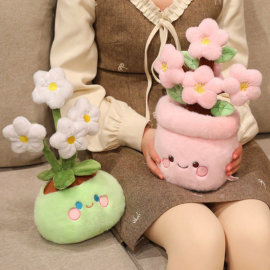 GardenBuddies – Pluche Bloemen en Paddenstoelen Decoratie