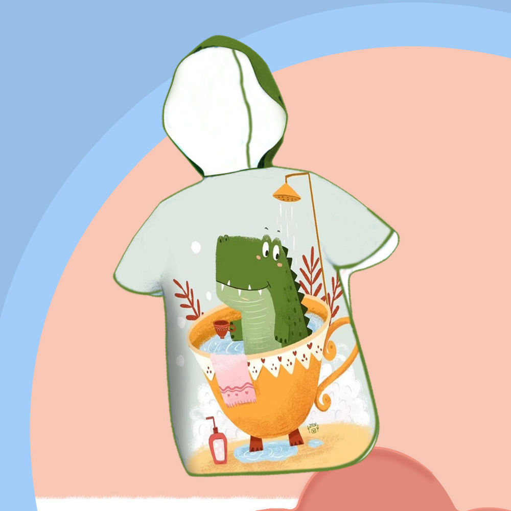 SunnyWrap – Microvezel Strandponcho voor Kinderen