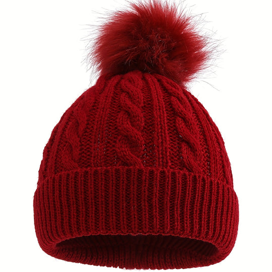 CozyPom™ – Jongens & Meisjes Gebreide Muts – Herfst & Winter