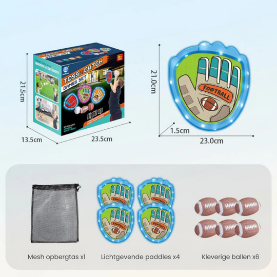 GlowCatch – Sticky Sportballen Set