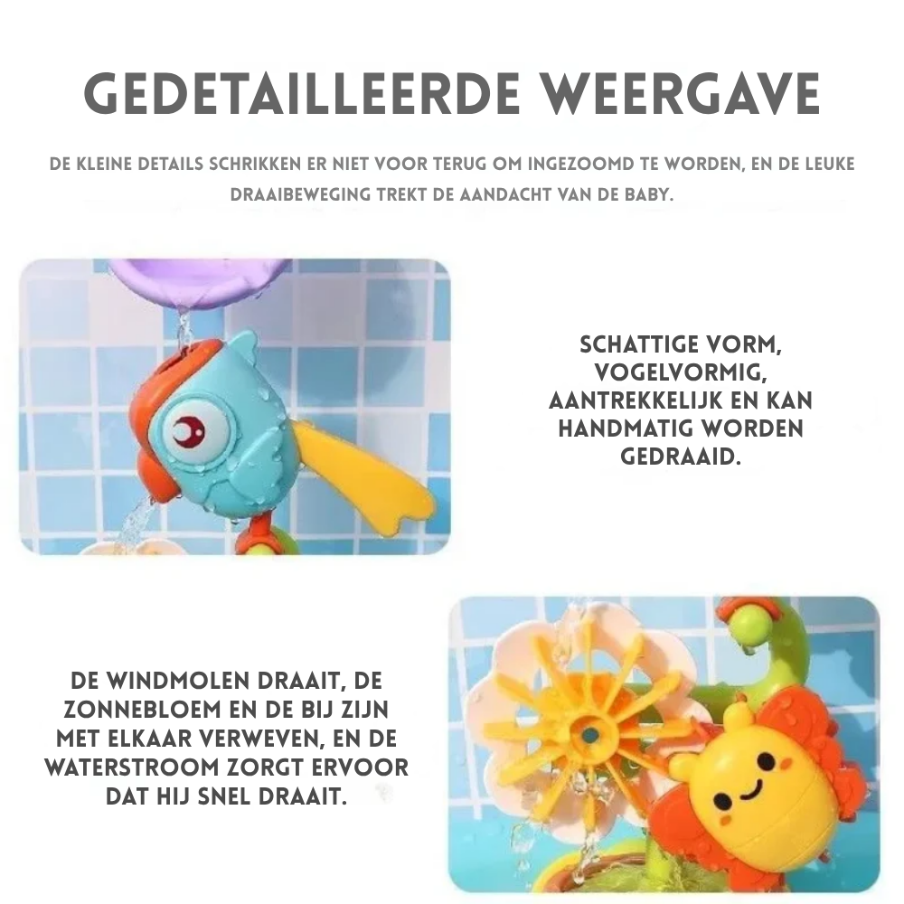 SpetterPret – Watersproeier Badspeelgoed met Draaiende Propellers