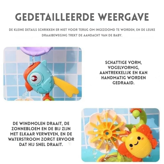 SpetterPret – Watersproeier Badspeelgoed met Draaiende Propellers
