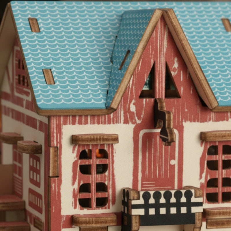 StarrySkyHotel – 3D Houten Bouwpuzzel Hotel