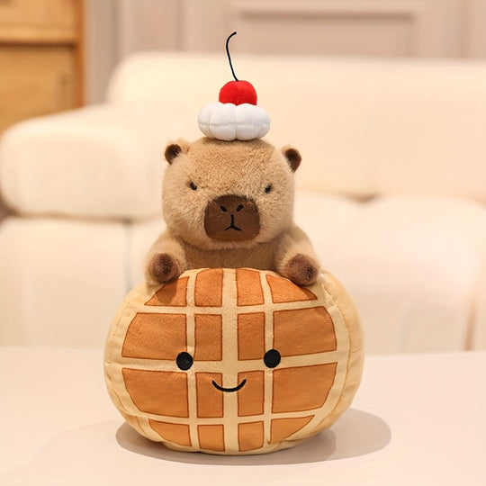 CuteCapybara™ – Schattige Pluche Knuffel 2-in-1 Croissant & Ananasbrood