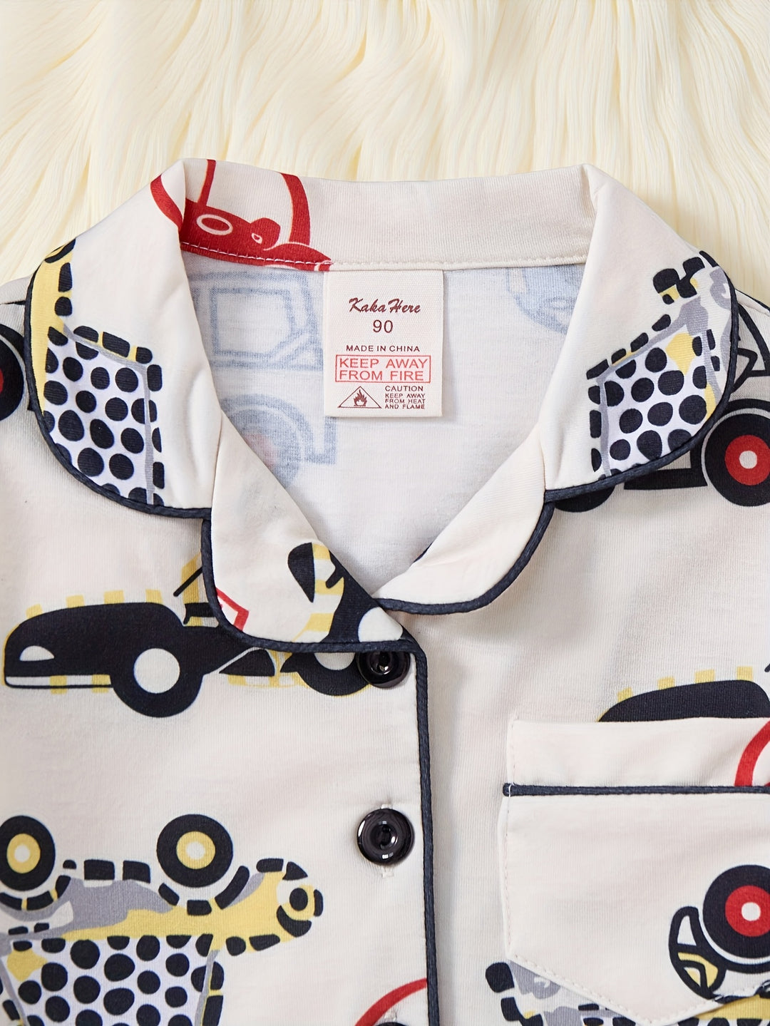 CarDreams™ – 2-delige Jongens Pyjama – Cartoon Auto Print