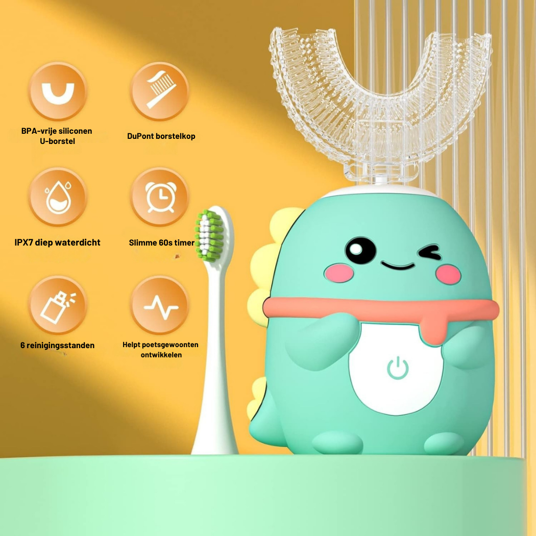 MiloBrush™ - Dino 360° Elektrische Kindertandenborstel Set