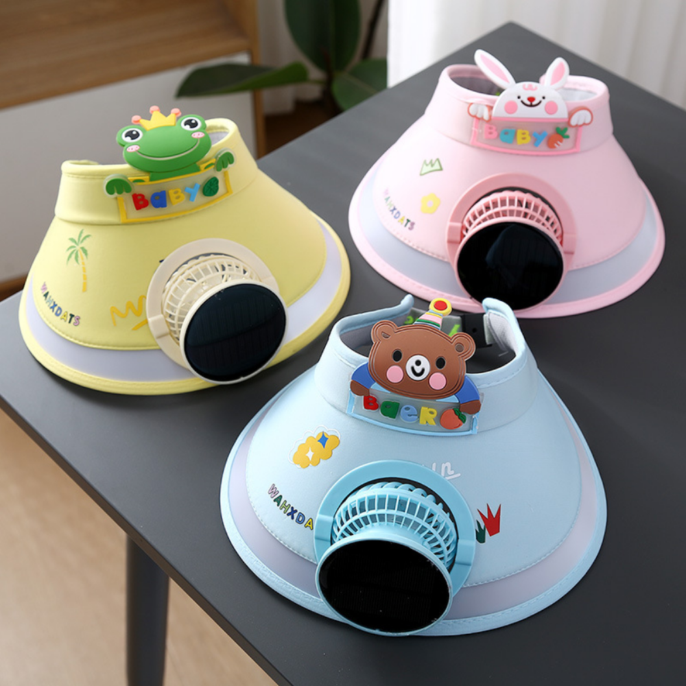 SunnyBreeze – Kinder Zonneklep met Ventilator