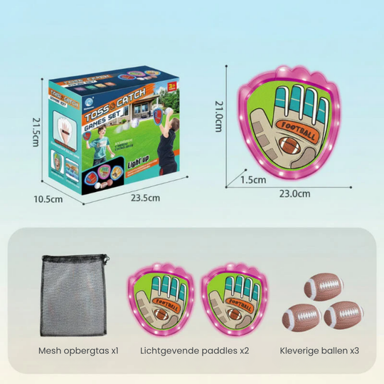 GlowCatch – Sticky Sportballen Set