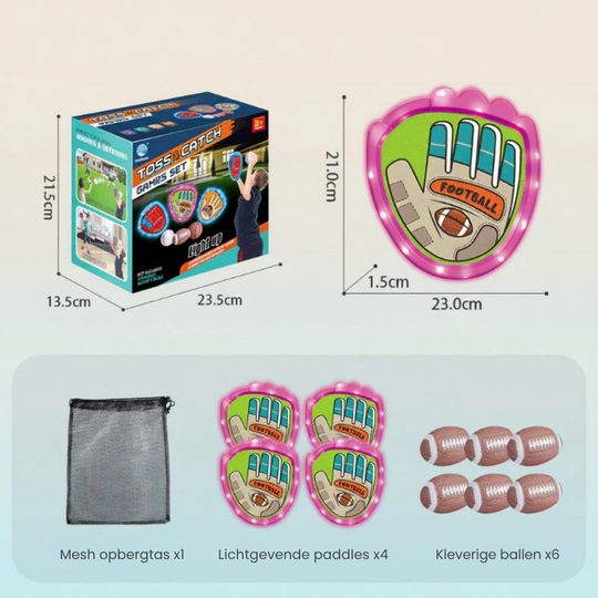 GlowCatch – Sticky Sportballen Set