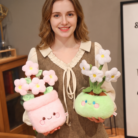 GardenBuddies – Pluche Bloemen en Paddenstoelen Decoratie
