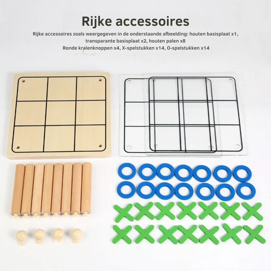 BrainStack – 3D Boter-Kaas-en-Eieren Spel