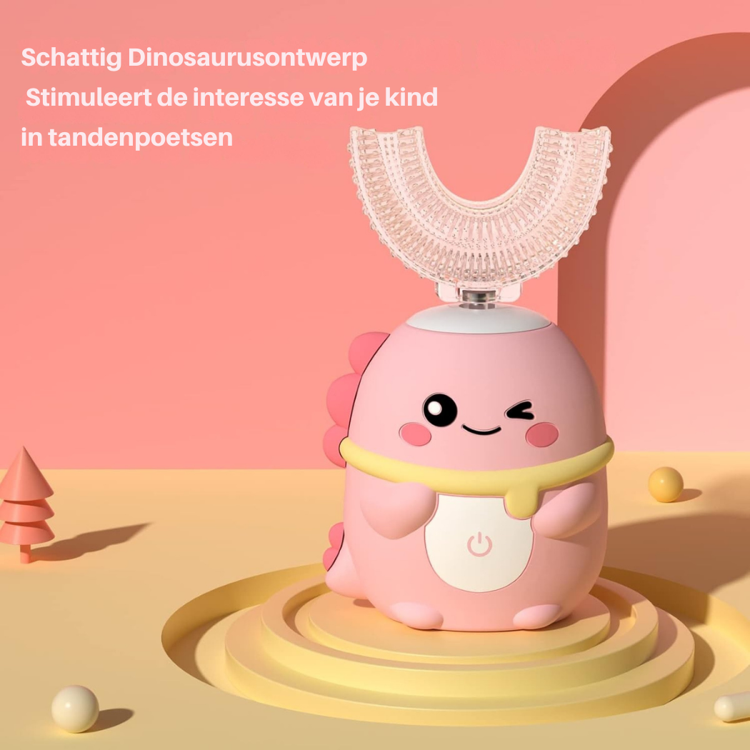 MiloBrush™ Dino Edition – De veiligste en leukste 360° tandenborstel elektrisch set