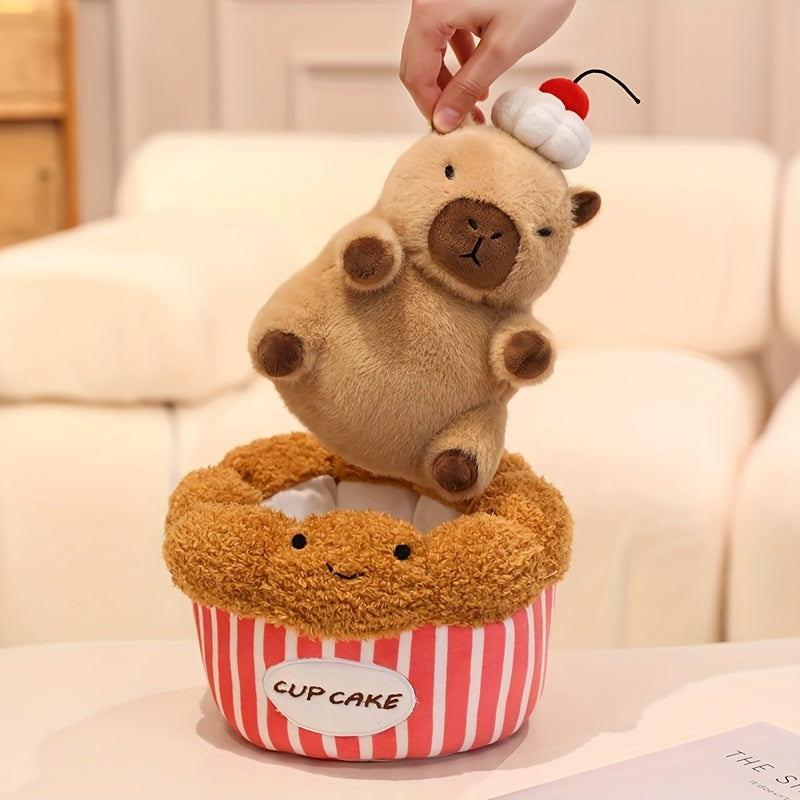 CuteCapybara™ – Schattige Pluche Knuffel 2-in-1 Croissant & Ananasbrood