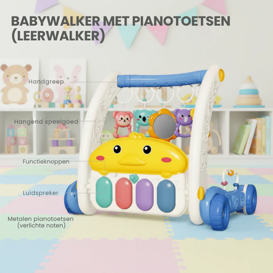 WalkyPlay – 3-in-1 Baby Walker en Speelmat
