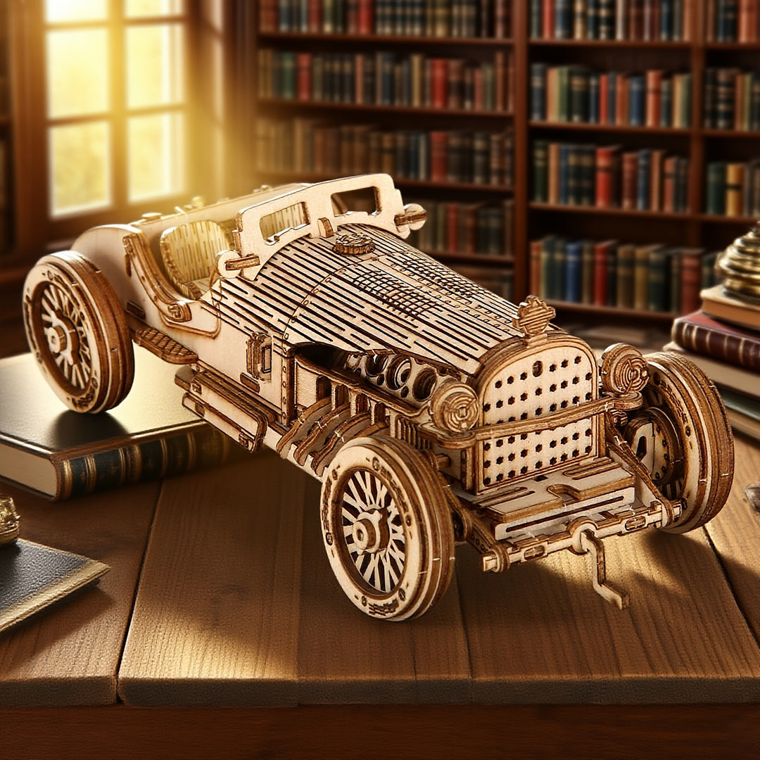 GrandWood™ – 3D Houten Grand Prix Auto Puzzel
