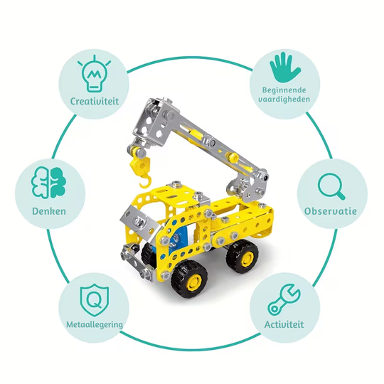 BuildoTruck™ – 3D Truck Puzzel STEM Constructievoertuig