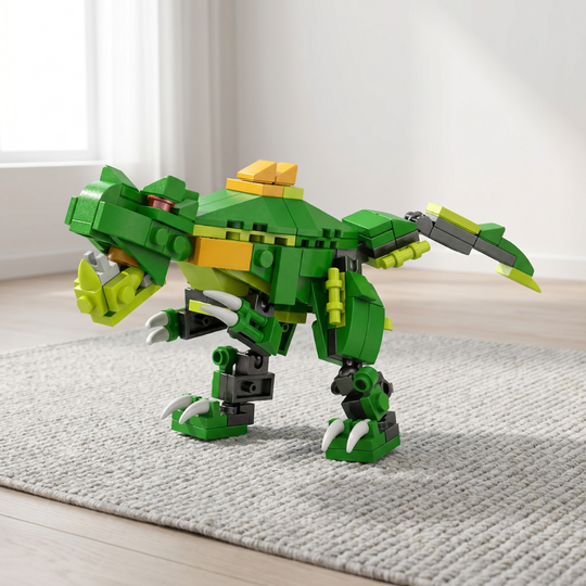 DinoBuilder – 6-in-1 Dinosaurus Bouwset (138 Stuks)