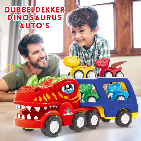 Rexpress – 5-in-1 Dinosaurus Vrachtwagen Speelset