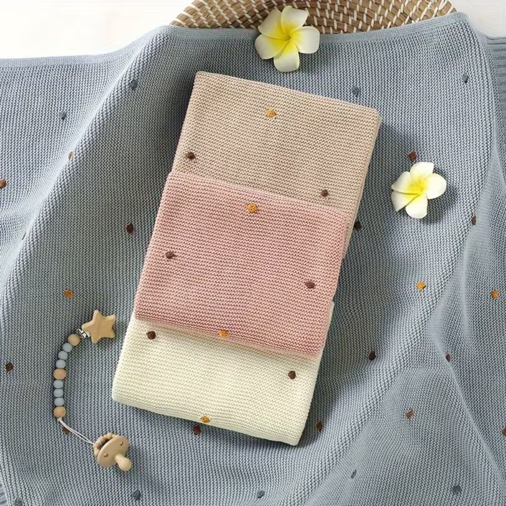 CozyCotton – Zachte Katoenen Gebreide Deken – Comfort voor Baby’s