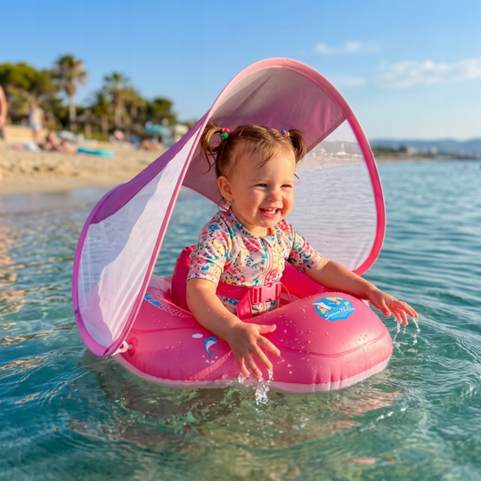 SunnyFloat – Baby Zwemband met Zonnedak