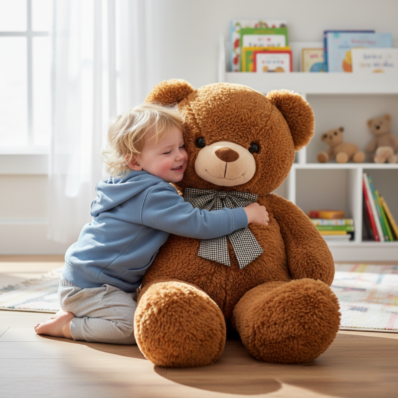 ClassicBear – Grote Teddybeer Knuffel met Strik