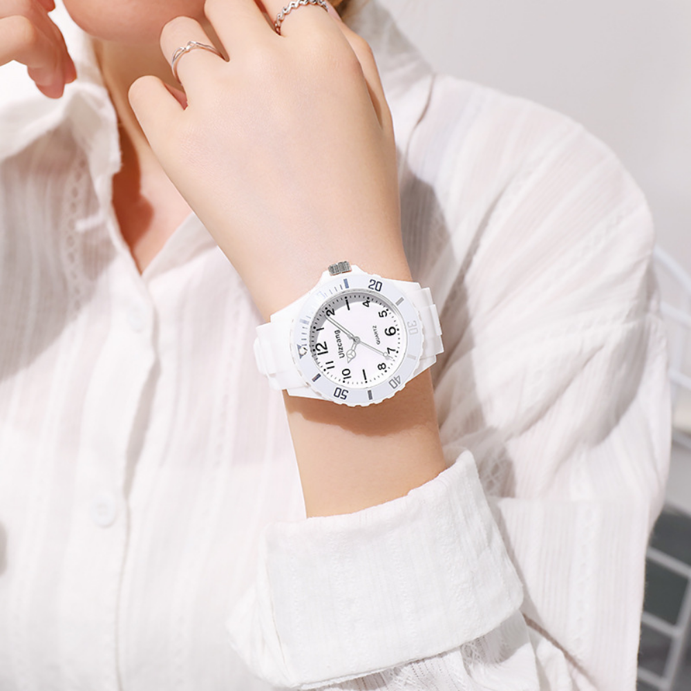 CandyTick – Pastel Quartz Horloge met Siliconen Band
