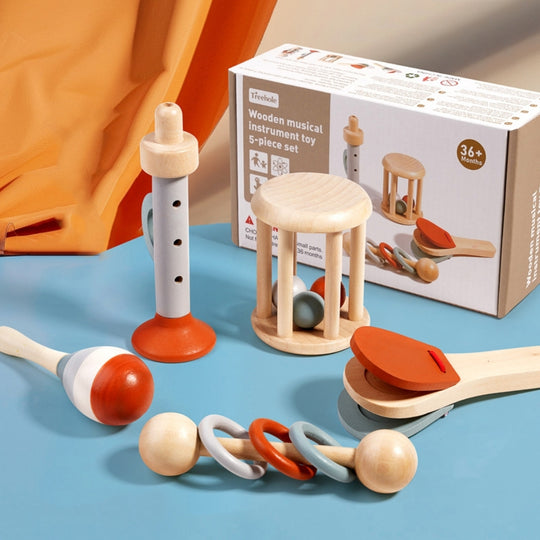 RollDrum – Houten Montessori Rammelset