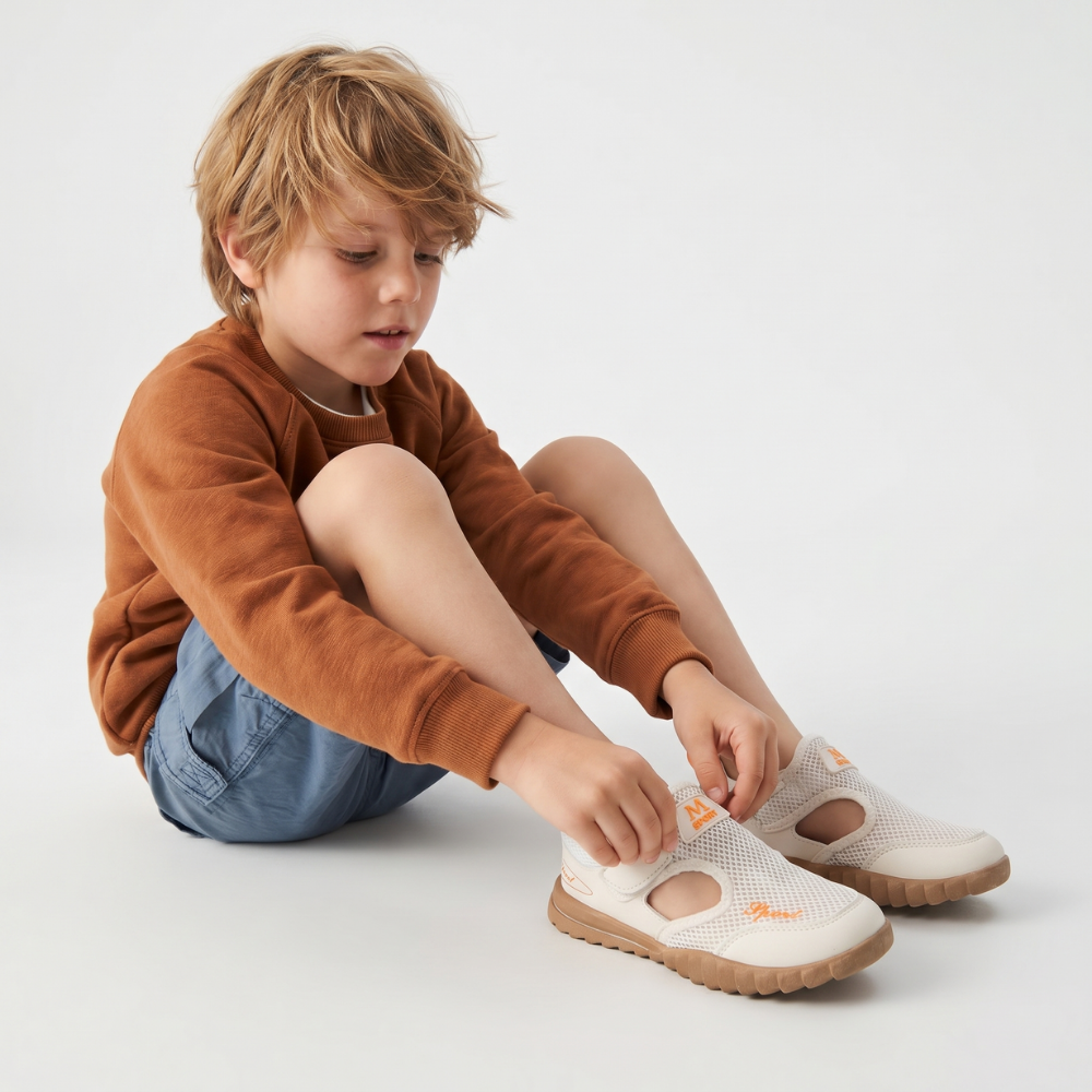 HybridTrail – Ademende Kinder Sneakers Sandalen met Klittenband