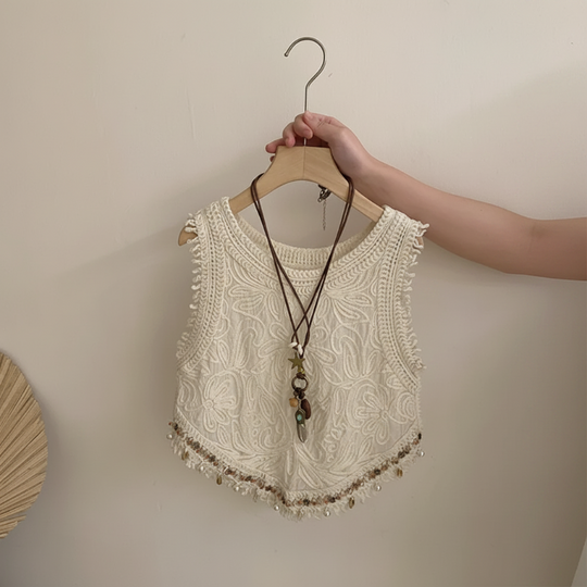 Madelief gehaakte top meisjes zomerset - Milo & Moon