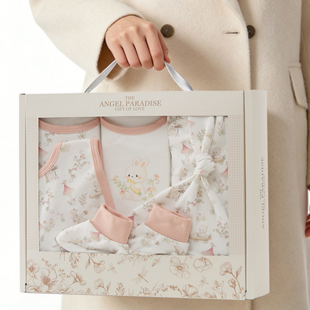 BunnyBloom – Baby Cadeauset van Katoen