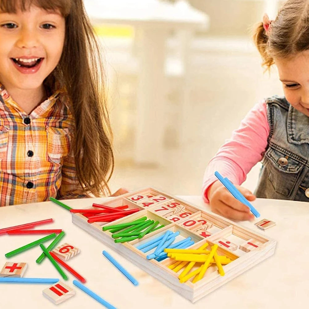 MathSticks™ – Montessori Houten Rekenstokjes voor Kinderen