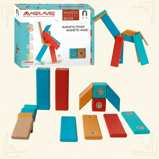 MagniBlocks – Houten Magnetische Bouwblokken