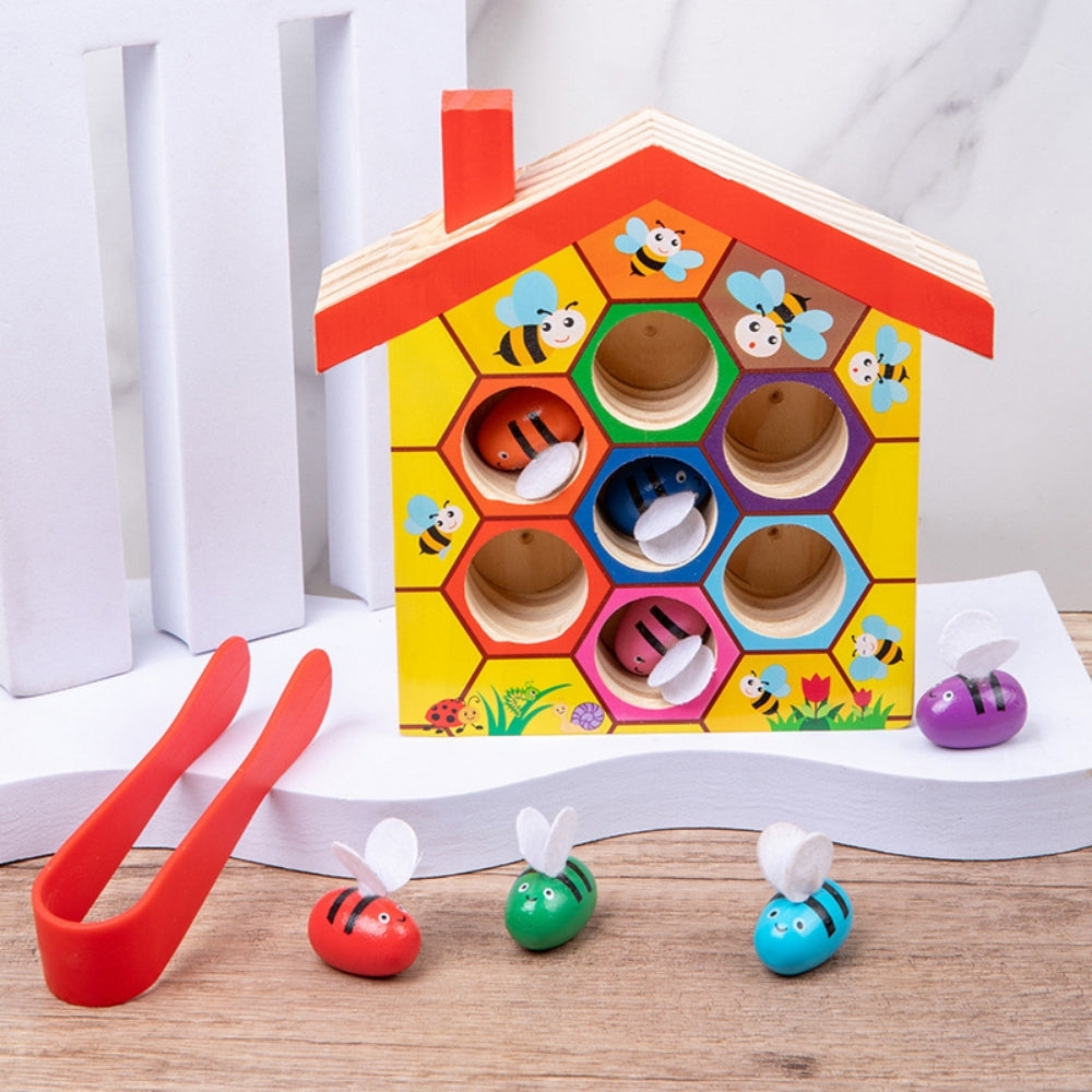 BeeMatch – Houten Bijenkorf Sorteerspel