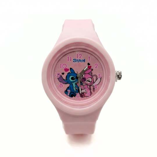 StitchGlow – Stitch Kinderhorloge met Pastel Design