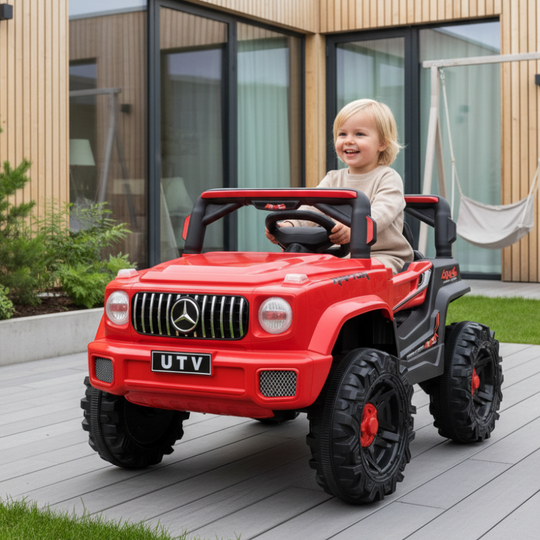 RideLux – Rode Elektrische Kinderauto 4WD