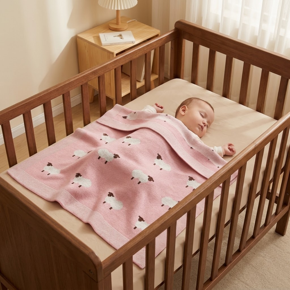 TenderWrap – Zachte Katoenen Babydeken – Comfort voor Elk Seizoen