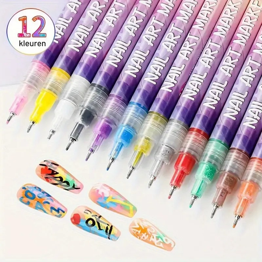 MagicMilo™ – Snel-drogende, Mess-Free Nagelkunst Pen Set voor Kinderen